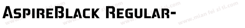 AspireBlack Regular字体转换